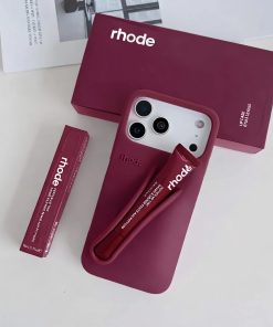 iPhone 17 Pro Max Uyumlu “ Cam Hediye “ Rujlu Summer Premium Silikon Lip Case Telefon Kılıfı + Ruj